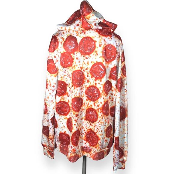 Pepperoni Hoodie Jersey Drawstring Sweatshirt Cosplay Costume Halloween UNISEX - Picture 6 of 11